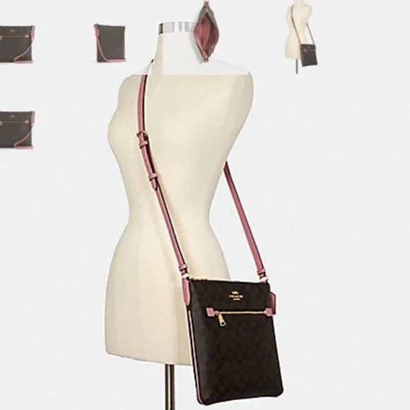 COACH Rowan File Bag In Signature Canvas - Picture 9 of 11